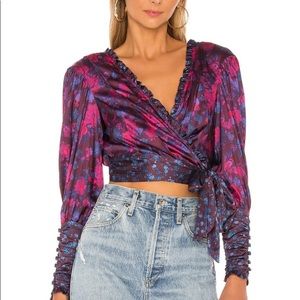 NWOT For Love and Lemons Wrap Top